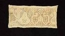 Towel border, Linen, silk, Russian
