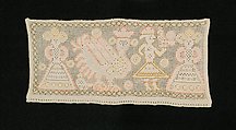 Towel border, Linen, silk, Russian