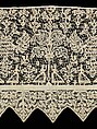 Bed curtain border, Linen, Russian