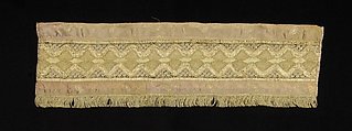 Towel border, Silk, metallic, Russian
