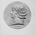Mme. Roland (Manon Jeanne Philipon) (1754–1793), French literary woman and politician, Pierre Jean David d'Angers  French, Bronze, galvano - single, French