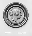 George Sand (Armandine Lucile Aurore Dupin, Baroness Dudevant), French novelist (1804–1876), Pierre Jean David d'Angers French, Bronze, yellow-brown patina, hollow cast, French