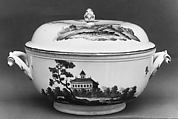 Bouillon bowl with cover, Höchst Manufactory  German, Hard-paste porcelain, German, Höchst