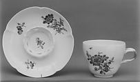 Cup and saucer, Fürstenberg Porcelain Manufactory  German, Hard-paste porcelain, German, Fürstenberg