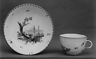 Cup and saucer, Frankenthal Porcelain Manufactory German, Hard-paste porcelain, German, Frankenthal