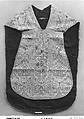 Chasuble, Silk and metal thread, Italian, possibly