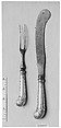 Knife, Sheffield plate, British