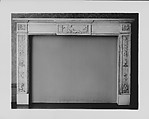 Mantel, White marble, French