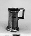 Measure (one of a set of seven), Pewter, French