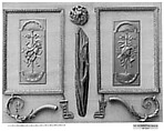 Plaque, Gilt bronze, French
