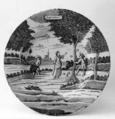 Plate, De Porceleyne Bijl, Tin-glazed earthenware, Dutch, Delft