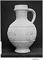 Jug, White stoneware, German
