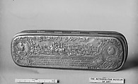 Tobacco box, Johan Adolph Keppelman German, Brass, German