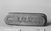Tobacco box, Johann Heinrich Giese, Brass, copper, German, Iserlohn