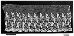 Piece, Silk, bobbin lace, French or Spanish