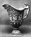 Ewer, Faience (tin-glazed earthenware), French, Rouen