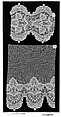 Fragment, Machine made lace, Italian