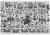 Part of a valance, Silk on cotton, Greek Islands, Ionian Islands