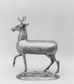 Cup in the form of a stag, Christoph Beham, Silver, partly gilt, traces of enamel, German, Augsburg