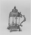 Tankard, Rock crystal, silver gilt, Southern German