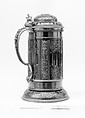 Tankard, Andreas Meyer, Amber, silver-gilt mounts, German, Königsberg