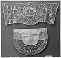 Piece, Linen and cotton, applied, British