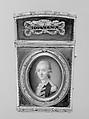 Souvenir with portrait of a man, Pierre-André Barbier, Gold, ivory, French, Paris