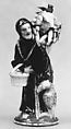 Scent bottle in the form of a monk, Meissen Manufactory German, Hard-paste porcelain, German, Meissen
