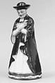 Scent bottle in the form of a monk, Meissen Manufactory German, Hard-paste porcelain, German, Meissen