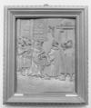 Meeting of Maximilian and the Emperor Frederick, Hans Burgkmair  German, Boxwood; frame: black wood, German