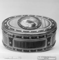 Snuffbox with portrait of a child holding a dog, David Lhonorey, Gold, enamel, French, Paris