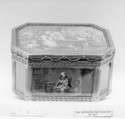 Snuffbox with household scenes, Jean-Joseph Barrière  French, Gold, French, Paris