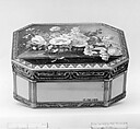 Snuffbox, Gold, enamel, hard-paste porcelain, Continental