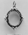Frame pendant, Gold, enamel, pearls, Northern German or Dutch