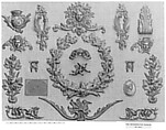 Cartouche, Gilt bronze, French