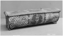 Coffer (goffano), Wood covered with parchment, Italian, Florence or Padua