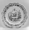 Plate, Faience (tin-glazed earthenware), French, Rouen