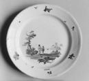 Plate, Fidelle Duvivier French, Faience (tin-glazed earthenware), French, Sceaux