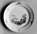Plate, Fidelle Duvivier French, Faience (tin-glazed earthenware), French, Sceaux