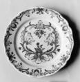 Plate, Pierre-Clement Caussey, Faience (tin-glazed earthenware), French, Rouen or Quimper