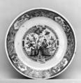 Plate, Jean-Baptiste Guillibaud, Faience (tin-glazed earthenware), French, Rouen