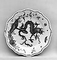 Plate, Faience (tin-glazed earthenware), probably French, Quimper