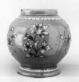 Vase (part of a set), Faience (tin-glazed earthenware), French, Rouen