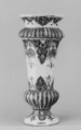 Vase, Faience (tin-glazed earthenware), French, Rouen