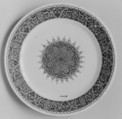 Plate, Faience (tin-glazed earthenware), French, Rouen
