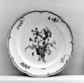 Plate, Faience (tin-glazed earthenware), French, Sceaux