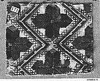 Peasant costume fragment, Wool on canvas, Albanian or Montenegrin