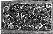 Peasant costume fragment, Wool on canvas, Albanian or Montenegrin