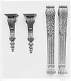 Pair of consoles (consoles d'appliques), Carved and gilded wood, French