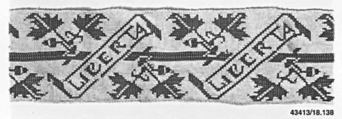 Band, Silk on linen, Italian
